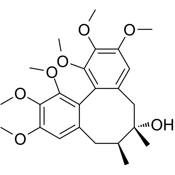 Schisandrin(Synonyms: 五味子醇甲; Schizandrin; Schizandrol;  Schizandrol-A)