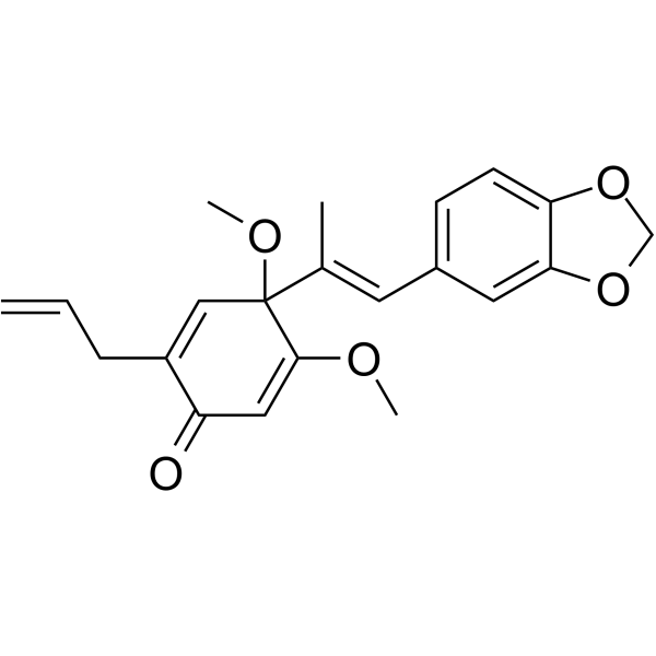 Futoquinol(Synonyms: 细叶青蒌藤醌醇)