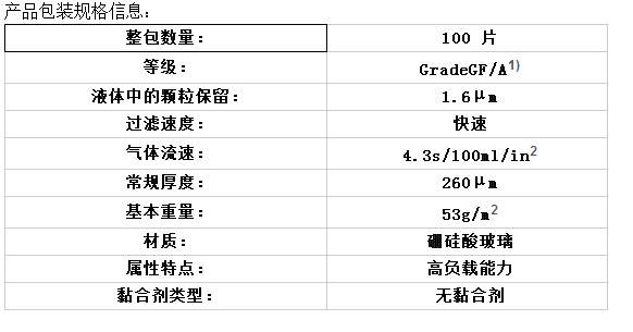 1820-025-WHATMAN无粘合剂玻璃纤维滤纸